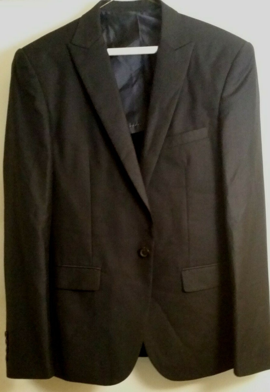 FILA Cappotto Giacca Mind Bridge Mr Classics Saville Row Blu con Un Bottone 84 cm (36R) NUOVO SENZA ETICHETTE