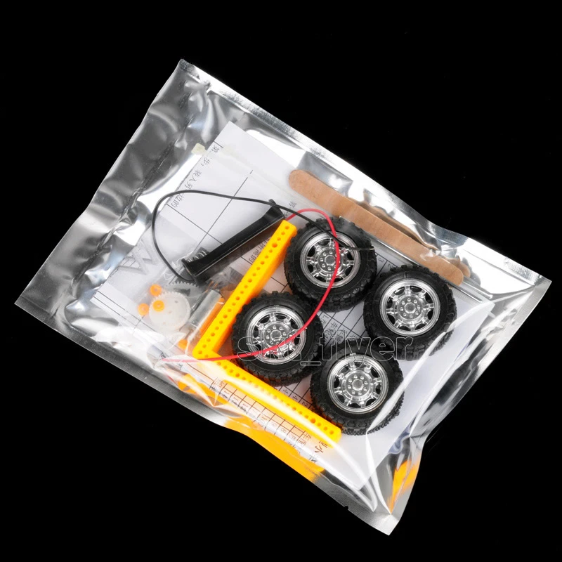 L Electric Toy Car Kits Educational DIY Hobby Robotic Learning Gift Model Handle - Image 4 of 4