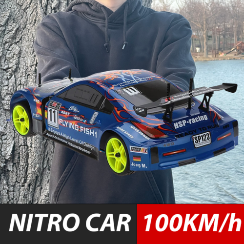 SMYTHTAC Nitro Gas Power RC Car 1:10 Nissan 350z AWD 100Km/h Racing Drift RTR