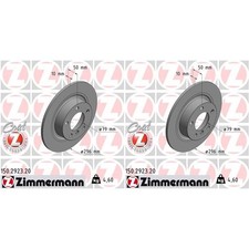 2x ZIMMERMANN BREMSSCHEIBEN 296mm VOLL HINTEN passend für MINI |