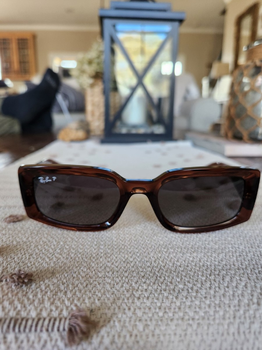 Ray Ban Kiliane Bio-Based Sunglasses- Transparent Brown Frame