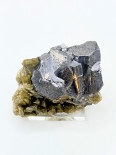 Klassiker! Galenit, Bleiglanz, Siderit, Neudorf, Harz, Deutschland, Mineralien,