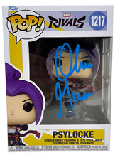 Olivia Munn Signed X-Men Psylocke Funko Pop #1217 Marvel Autograph Beckett COA