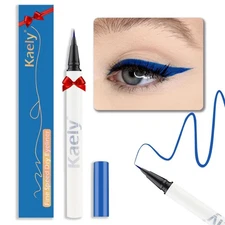 evpct 1Pcs Blue Waterproof Colored Eyeliner Liquid Eye Liner Set Long Lasitin...