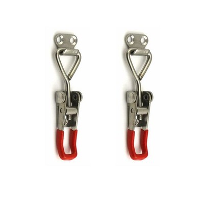 Toggle Latch Clamp 4001 2pcs, 304 Stainless Steel Adjustable Hasp Latches Quick