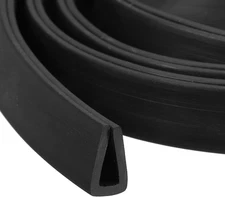 U Channel Edge Trim, 6.6ft Length Rubber Guard Seal Strip Edge Protector Flat...