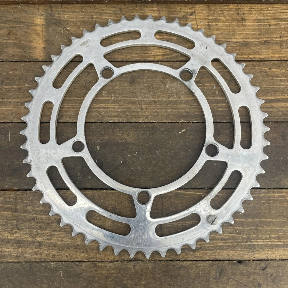 Vintage Stronglight 53T Chainring 5-Bolt 122 BCD Road Bike France Alloy 70s 53 - Image 2 of 4