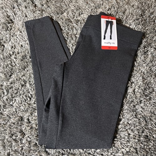 NWT Matty M The Wear Everywhere Leggings Charcoal Women’s M