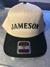 Jameson Irish Whiskey Green Cream Adjustable Baseball Cap Hat SnapBack New