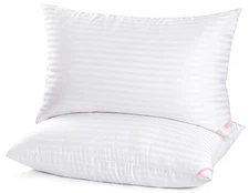 2 Pack Queen Size Bed Pillows 20x30 – Soft Down Alternative Microfiber Sleep Set