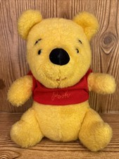 Vintage Sears Winnie The Pooh Plush Signature Red Shirt 10  Gund Walt Disney