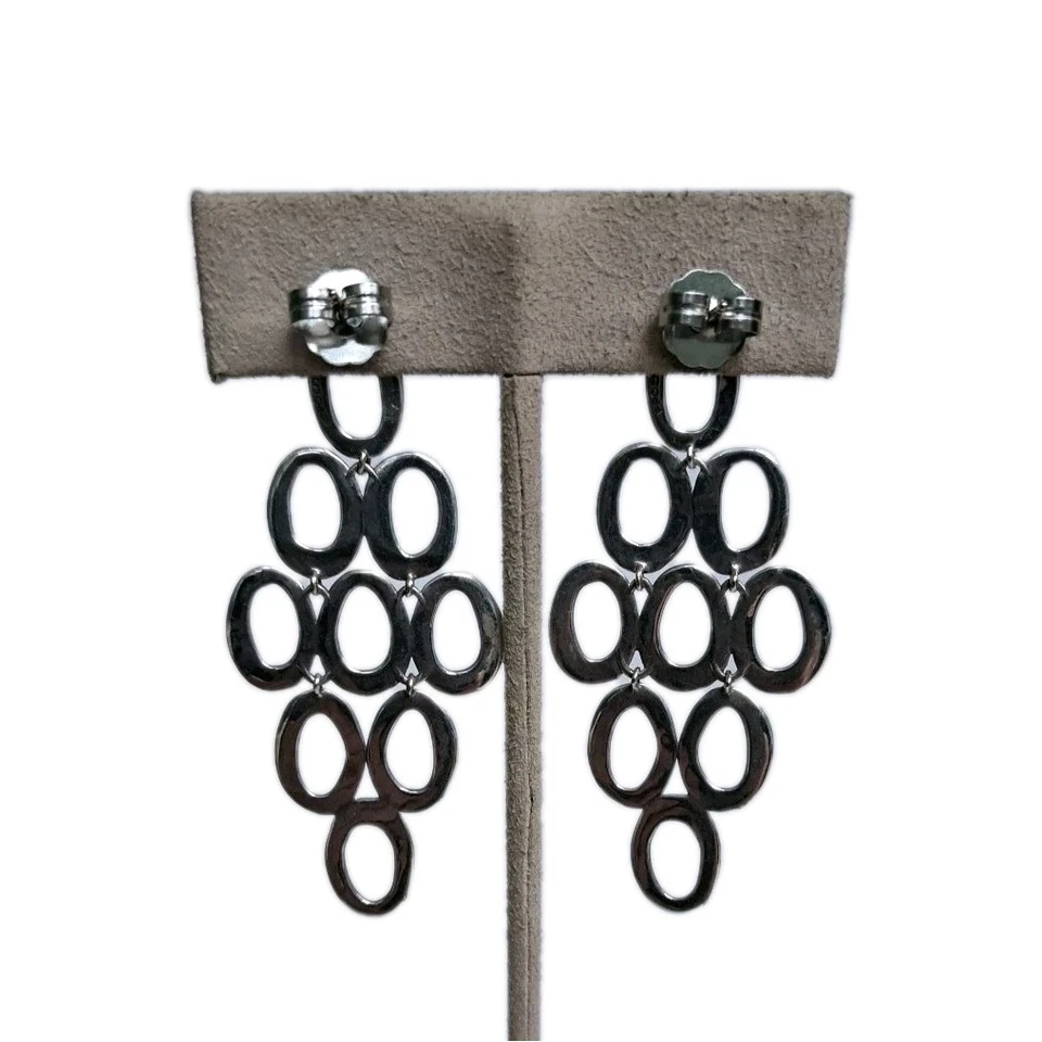 Pendientes en cascada ovalados abiertos de ley IPPOLITA. Venta al por menor $425 Foto 3 de 4