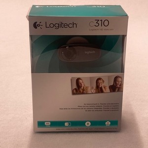 Logitech C310 HD Webcam Black 720p 960-000585 New