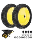 Wheelbarrow Tire 4.80/4.00-8 16" 3" Centered Hub 5/8" & 3/4" Bearings 2 Pack