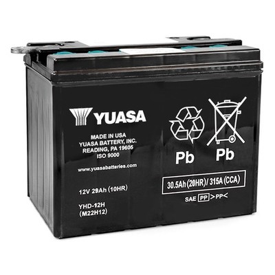 Yuasa Yumicron Battery - YHD-12H Motorcycle ATV/UTV Street Bike YUAM22H12TWN