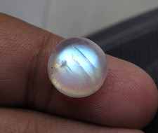 Nice Quality Rainbow Moonstone Cabochon , Polished Round Gemstone 11x11x6MM