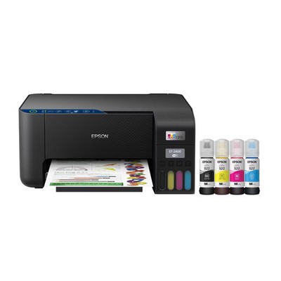 Epson EcoTank ET-2400 Wireless All-in-One Supertank Printer Bundle Black