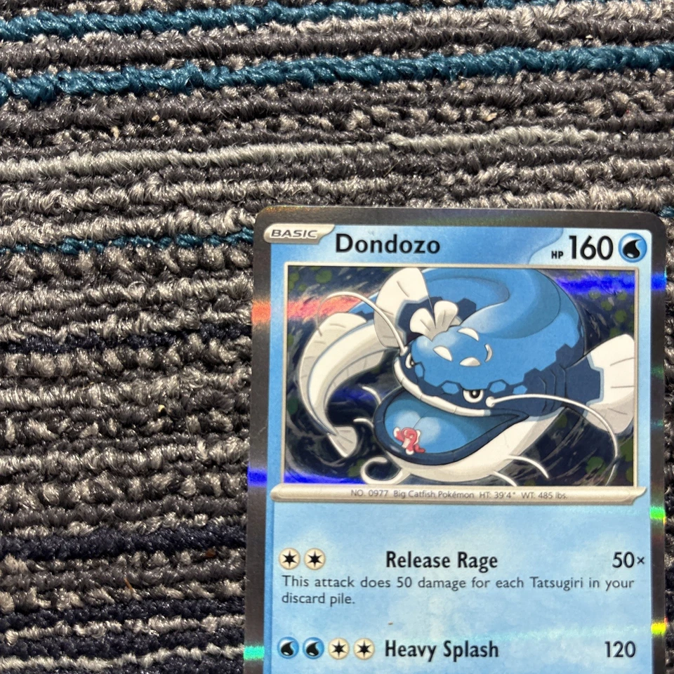 Dondozo 061/198 VERTICAL LINE HOLO EXCLUSIVE Pokemon Scarlet & Violet TCG Nm/m - Image 4 of 4