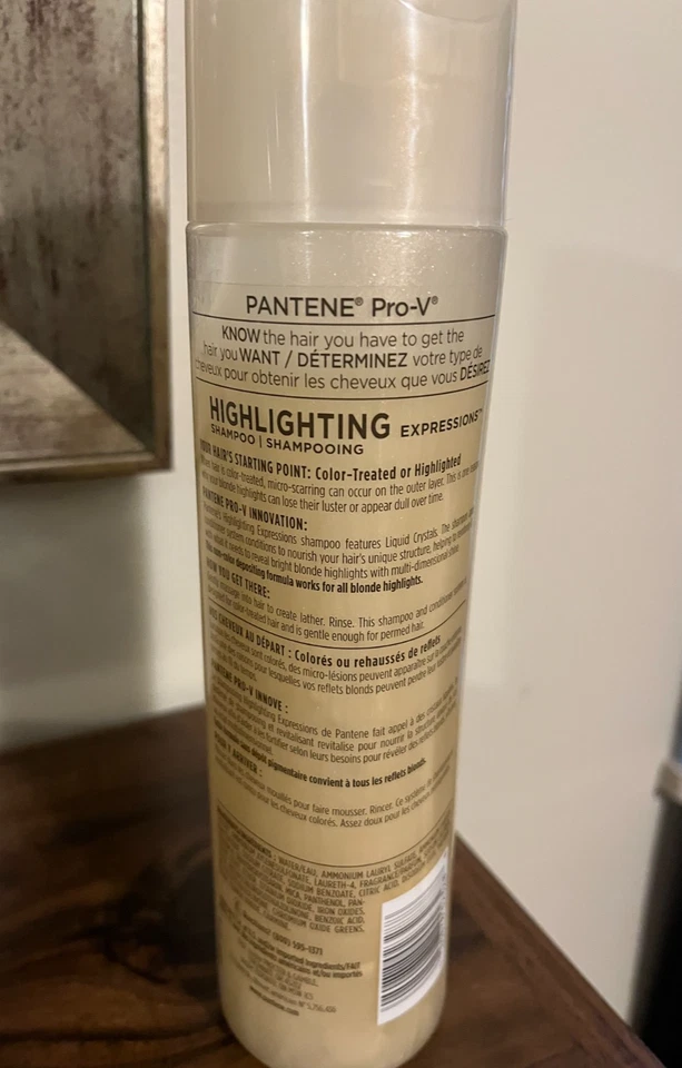 Champú Pantene Pro-V Rubio Expresiones Iluminadoras con Cristales Líquidos 13oz NUEVO Foto 2 de 2
