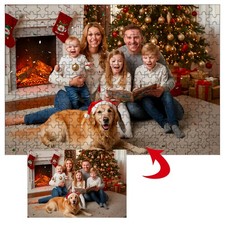 300Pcs Custom Wooden Jigsaw Puzzle Create Your Own Photo Image Personalized Gift