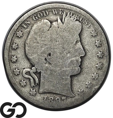 1897-S Barber Half Dollar, Tougher Date