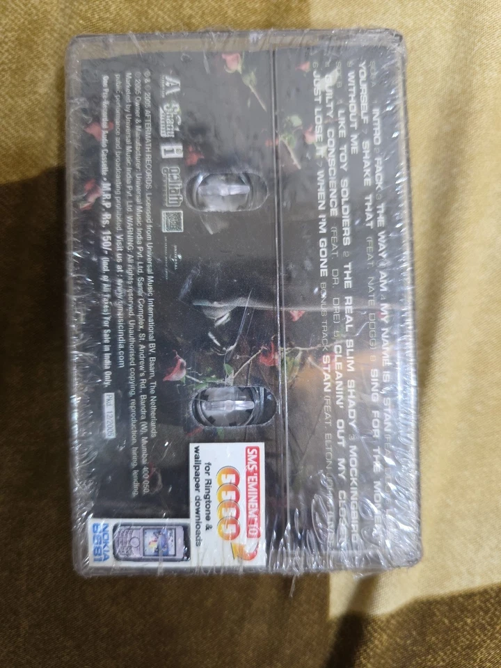 Eminem - Curtain Call The Hits INDIA MADE SEALED CASSETTE Nokia Sticker - Image 4 of 4