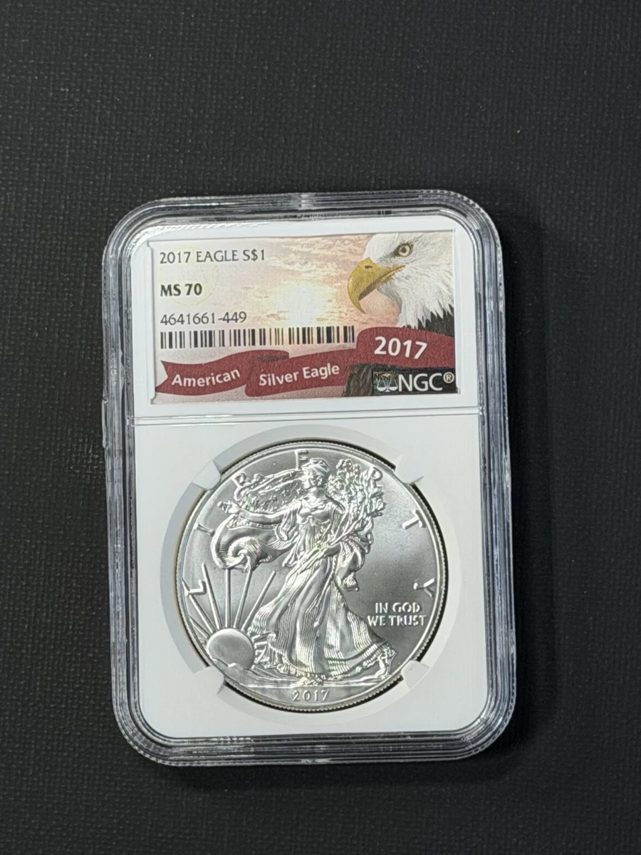 American Eagle MS 70 Graded 2017 Silver Bullion Coins for sale | eBay