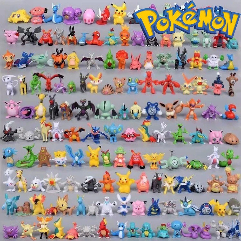 Set Mini Action Figure Pokemon Charizard Dragonite Rayquaza Umbreon Espeon