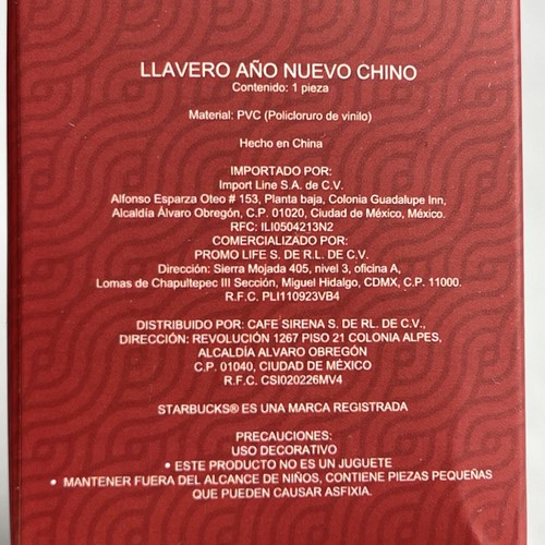 Starbucks Schlüsselanhänger Clip 2025 Mexico Release Bearista Lunar New Year Of Snake - Bild 8 von 8