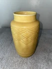 Vintage Rookwood Vase, Yellow Matte W/ Design Ceramic Vase  5.5”