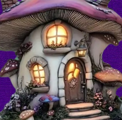 Gnome Tree House Sign For Garden, Lawn or Planter, Acrylic With Stake - Picture 8 of 16
