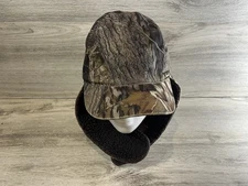 GAMEHIDE CAMO HUNTING CAP HAT Fleece Lined Ear Flap Neck Flap Size Large