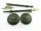 Pair Of Adjustable Arm Mirror Bracket Kit 5" Mirror for Vintage Jeep Willys |Fit