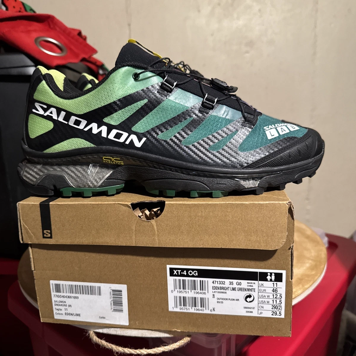 Salomon XT-4 OG Eden Bright Lime Green for sale | eBay
