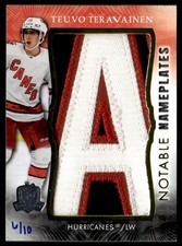 2023-24 UD The Cuo Notable Numbers Teuvo Teravainen 06/10 #HN-TT