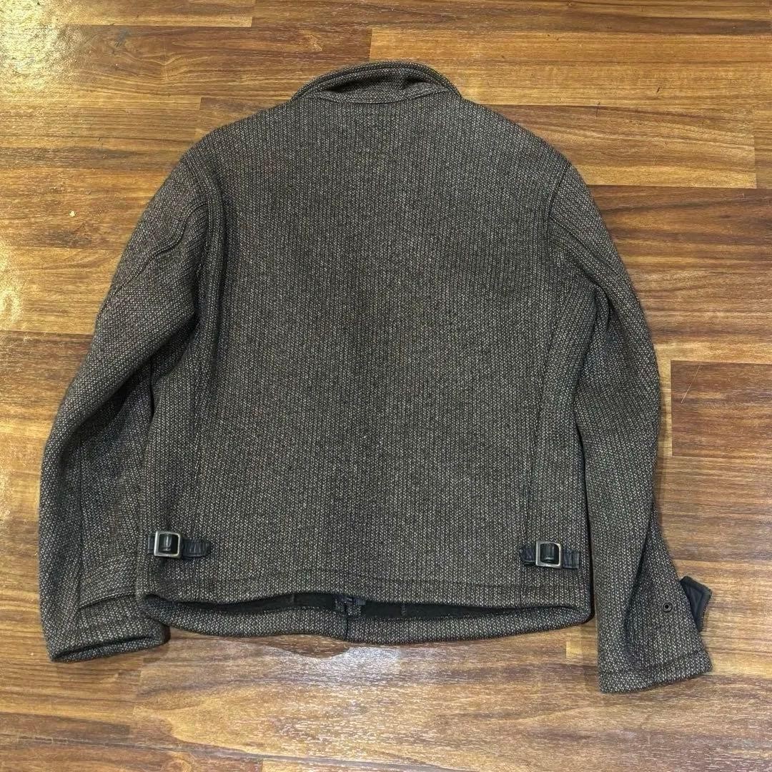 Schott BROWN'S BEACH JACKET Gray Size 38 Zipper Pockets Good Schott BROWN'S BEACH JACKET Gray Size 38 Zipper Pockets Good