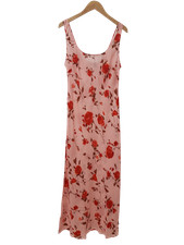 RIXO Ladies UK Size 8 Rose Pink Bondi Claudia Maxi Slip Dress Unworn With Tags
