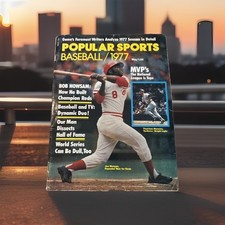 Joe Morgan POPULAR SPORTS BASEBALL 1977 Thurman Munson Big Red Machine Magazine