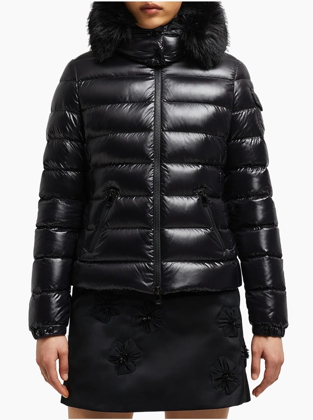 Moncler Badyf Short Down Women's Black Puffer Jacket Size 0 (XS) Black image 2
