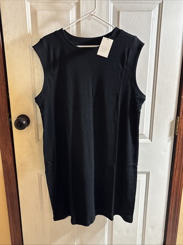 A New Day Woman's Black Dress Size 1X, Cotton, Poly & Spandex, NWT, Target Corp.