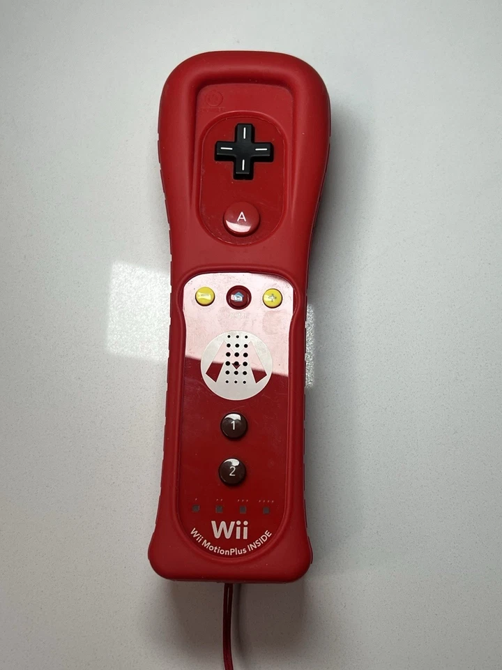 Official Nintendo Wii Motion Plus Remote Controller Mario Edition OEM RVL-036 - Image 4 of 4