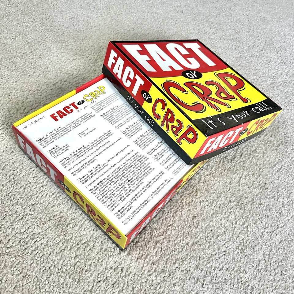 FACT OR CRAP Trivia Game - 2002 Imagination Entertainment -  CONTENTS UNUSED!! - Image 3 of 4