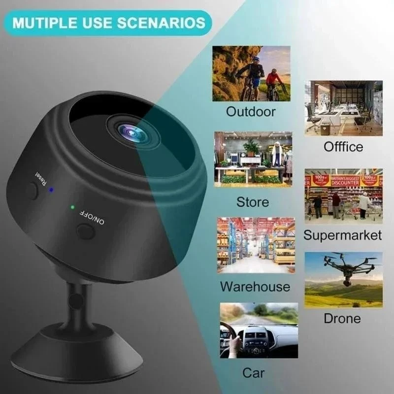 A9 Wifi Mini Camera 1080p Security Monitoringwireless Remote Night Vision Video - Image 3 of 4