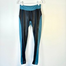 SOYBU Leggings Women L Teal Blue Black Two To...