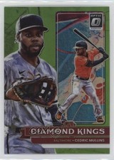 2022 Panini Donruss Optic Diamond Kings Lime Green Prizm Cedric Mullins #5 6ks