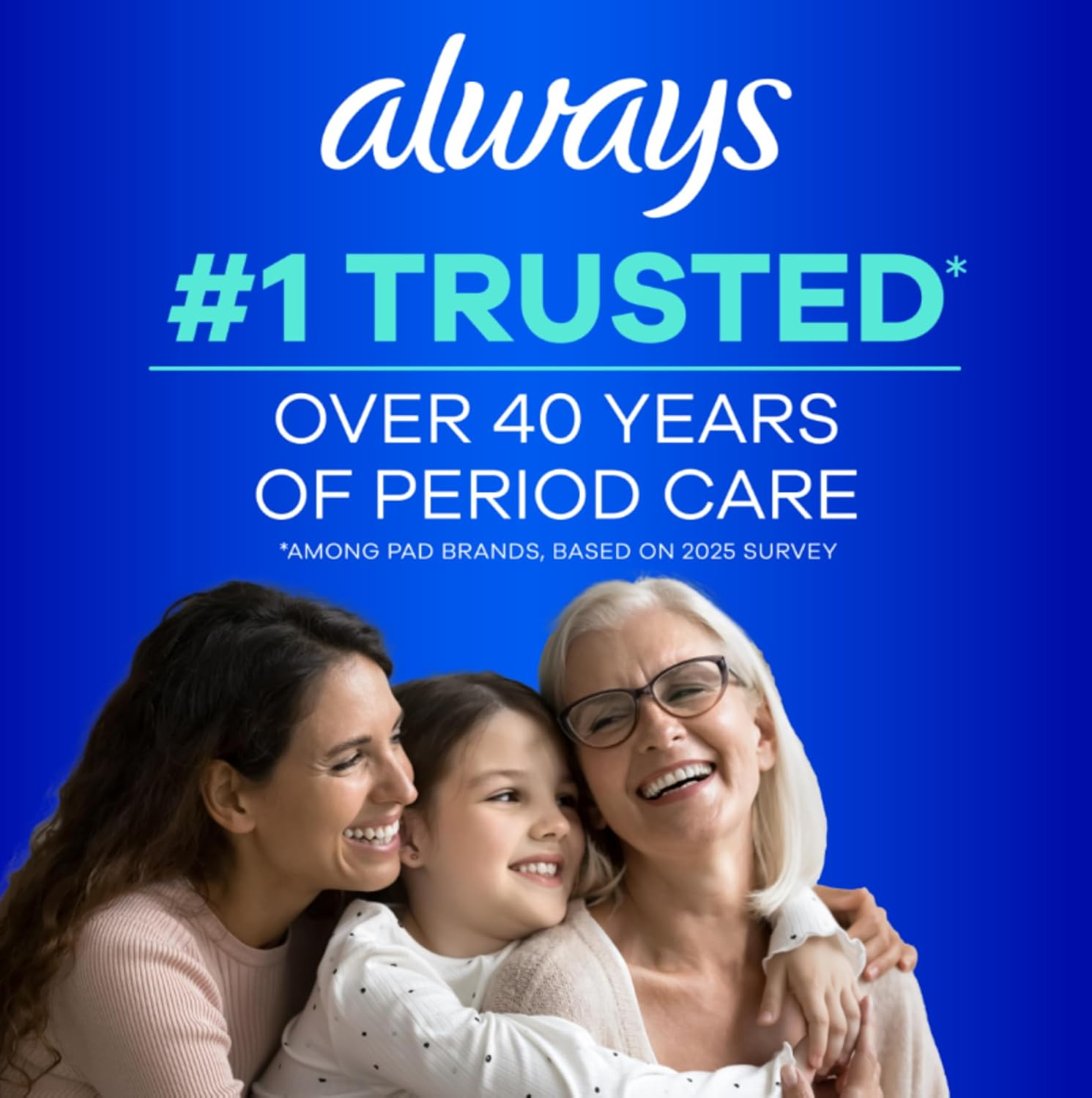 Always Maxi Overnight Pads with Wings for Women, Size 4, Overnight Absorbency, U