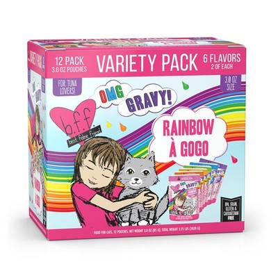 Weruva B.F.F. OMG - Best 3 Ounce (Pack of 12), Bff Variety Pack! Pouches 
