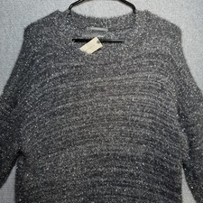 Anthropologie New Eyelash Knit Mini Dress Sweater Size XS Silver Gray New W Tag