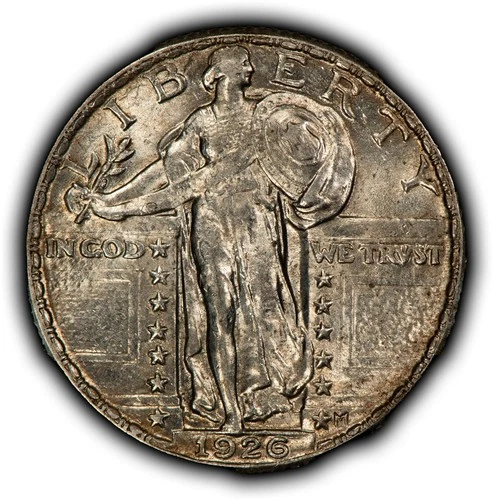 1926 25c Standing Liberty Silver Quarter - Luster - SKU-B5563
