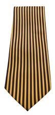Romario Manzini Yellow Navy Striped Tie